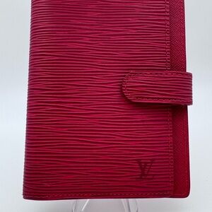 Louis Vuitton Red Epi Agenda